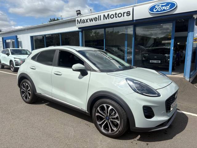 Ford Puma 1.0 125d mHEV Titanium - 25 plate New Model Hatchback Petrol / Electric Hybrid Cactus Grey