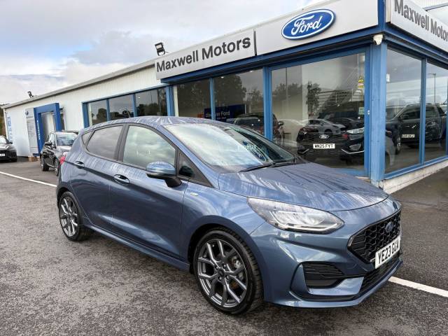 Ford Fiesta 5dr ST-Line Edition 1.0 125 Mhev Hatchback Hybrid Chrome Blue