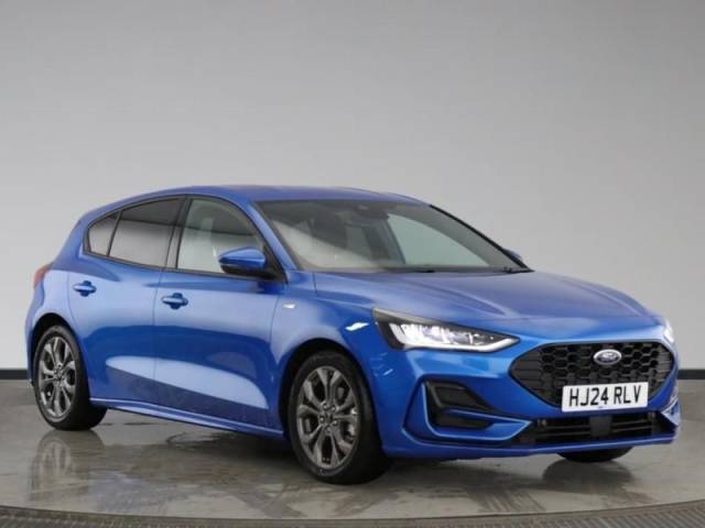 Ford Focus 1.0 125 mHEV ST-Line 5dr - Under 1,000mls Hatchback Hybrid Blue