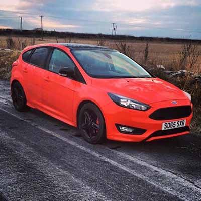 CUSTOMER HAPPY WITH FORD FOCUS ZETEC S RED EDITION