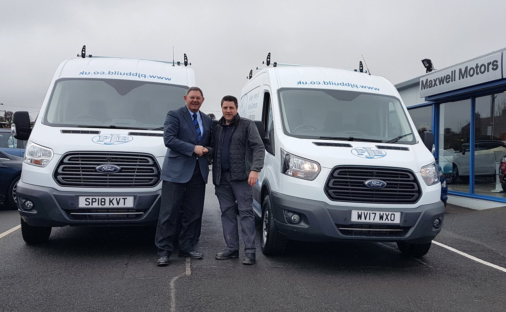 TWO VANS SUPPLIED TO LOCAL BUILDER...